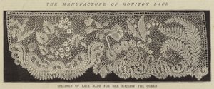 The Manufacture of Honiton Lace (rytina) od English School