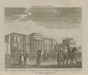 Námořní pavilon patřící jeho královské výsosti princi z Walesu v Brightonu od English School