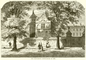 Marylebone School-House v roce 1780 od English School