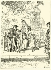 The More Family and the Šašek (inkoust na papíře) od English School