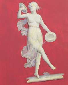 The Muse of Music, cca 1800 (olej na papíře) od English School