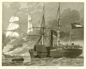 Nashville ničí Federal Merchantman