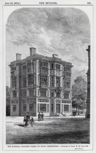 The National Training School of Music, Kensington (rytina) od English School