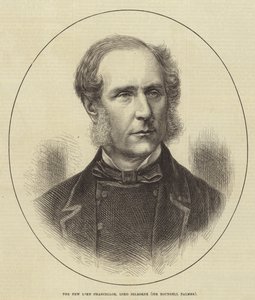 Nový lord kancléř, lord Selborne (Sir Roundell Palmer) (rytina) od English School