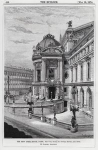 Nová opera, Paříž (rytina) od English School