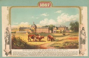 Nové sirotčí domy pro 1150 dětí, na Ashley Down, Bristol od English School
