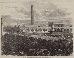 The New Shell Factory ve Woolwichi (rytina) od English School