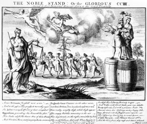 Vznešený stánek nebo slavná CCIII posvátná jejich nesmrtelné cti až po potomstvo, kolem roku 1733 od English School