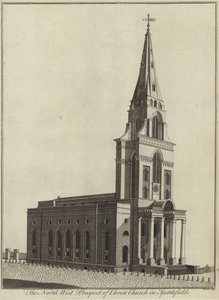 North West Prospect of Christ Church v Spitalfields v Londýně