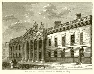 Old India Office, Leadenhall Street, v roce 1803 od English School