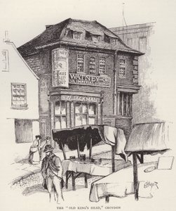 Hlava starého krále, Croydon (litho) od English School