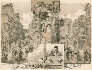 Old London Street na výstavě zdraví; Whittingtons House, Pye Corner od English School