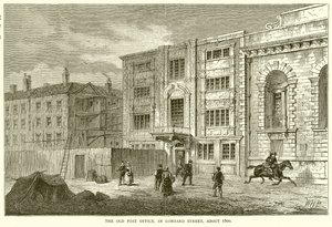 Stará pošta, v Lombard Street, asi 1800 od English School