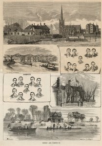 Závod lodí v Oxfordu a Cambridge od English School