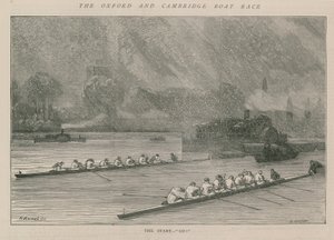 Závod lodí v Oxfordu a Cambridge od English School