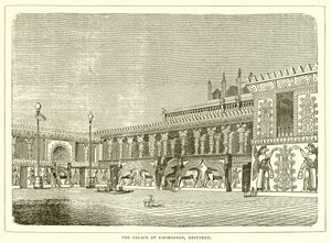 Palác v Khorsabad, obnoven od English School