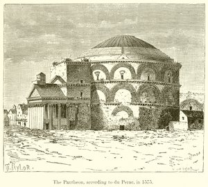 Pantheon, podle du Perac, v roce 1575 od English School