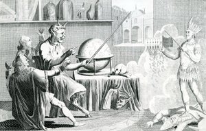 The Parlmt. rozpuštěný, nebo, ďábel se stal věštcem, vyryl G. Terry, circa 1774 od English School