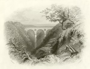 The Peaths Bridge and Ravine, Berwickshire od English School