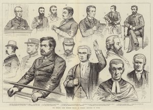 The Phoenix Park Murder Trials v Dublinu, Sketches in Court od English School
