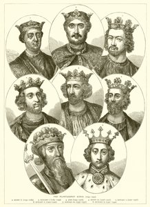 Plantagenet Kings. (1154--1399) od English School