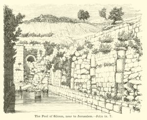 Jezero Siloe, blízko Jeruzaléma, Jan, ix, 7 od English School
