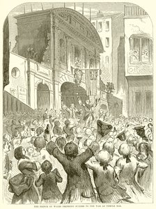Princ z Walesu pije Success to the War v Temple Bar od English School