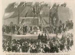 Princ z Walesu pokládá základní kámen nových budov Britské a zahraniční biblické společnosti od English School
