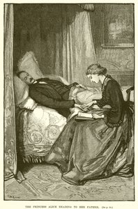Princezna Alice čte svému otci od English School