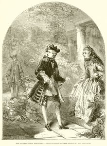 Princezna Amelia pokoušející se o smíření mezi Jiřím III. a lord Bute od English School