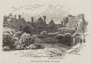 Soukromá kaple, Farnham (rytina) od English School
