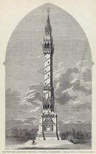 The Proposed Ellesmere Memorial, Worsley, Lancashire (rytina) od English School