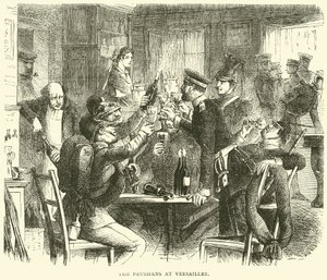 Prusové ve Versailles, říjen 1870 od English School