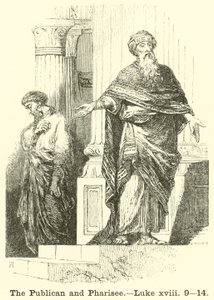 Celník a farizeus, Lukáš, xviii, 9, 14 od English School