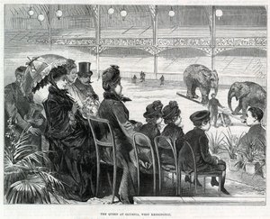 Královna v Olympii, West Kensington od English School