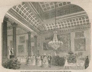 Královna vchází do večeře v Grosvenor House od English School