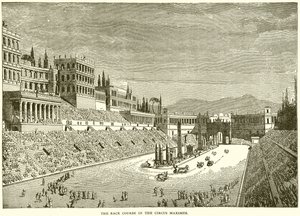 Závodní dráha v Circus Maximus od English School