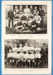 Ravensbourne a The Connaught, fotbalové týmy uvedené v The Illustrated Sporting and Dramatic News, 13. února 1892 od English School