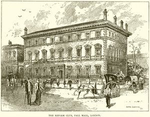 The Reform Club, Pall Mall, Londýn od English School