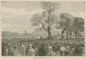 Reformní demonstrace v Hyde Parku, 6. května 1867 od English School