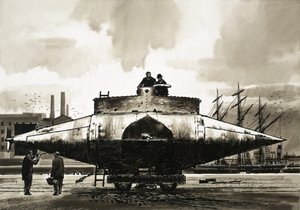 Ponorka „Resurgam“ vytvořená reverendem Georgem Garrettem v roce 1879 od English School