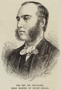 Reverend Dr. Jex-Blake, ředitel školy rugby od English School