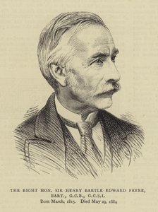 Vážený pane Henry Bartle Edward Frere, Baronet, GCB, GCSI od English School