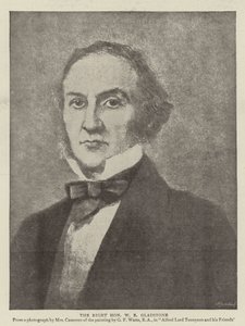Ctihodný W. E. Gladstone (litografie) od English School
