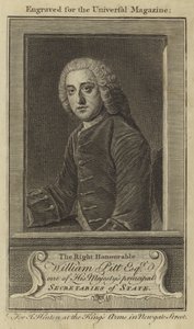 Ctihodný William Pitt Esquire, jeden z hlavních státních tajemníků Jeho Veličenstva od English School
