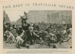 Nepokoje na Trafalgar Square: Boj v St Martins Lane mezi policií a kontingentem z Clerkenwell Green od English School
