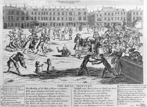 Rival Printers, 1734 od English School