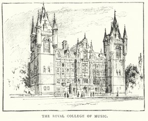 The Royal College of Music (rytina) od English School