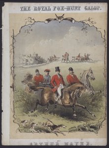 The Royal Fox Hunt Galop, Arthur Mayne (barevná litografie) od English School