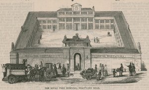 The Royal Free Hospital, Grays Inn Road, Londýn od English School